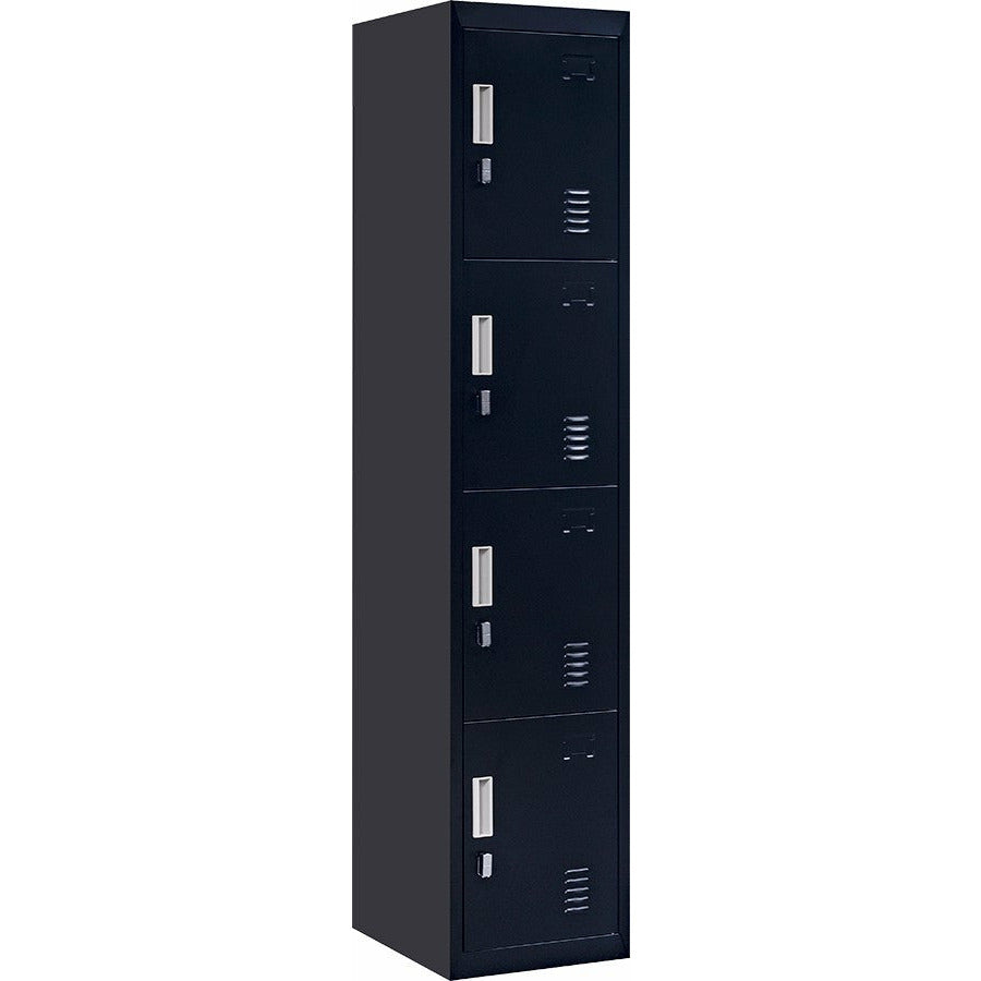 4-Door Vertical Locker for Office Gym Shed School Home Storage