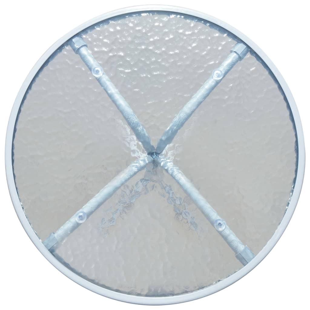 Bistro Table Grey 50x71 cm Steel