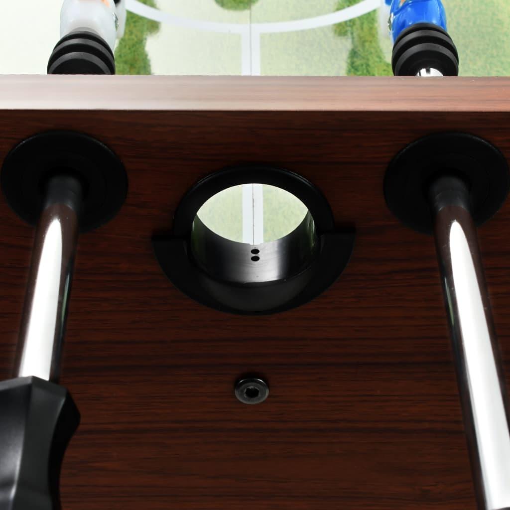 Football Table Steel 60 kg 140x74.5x87.5 cm Brown