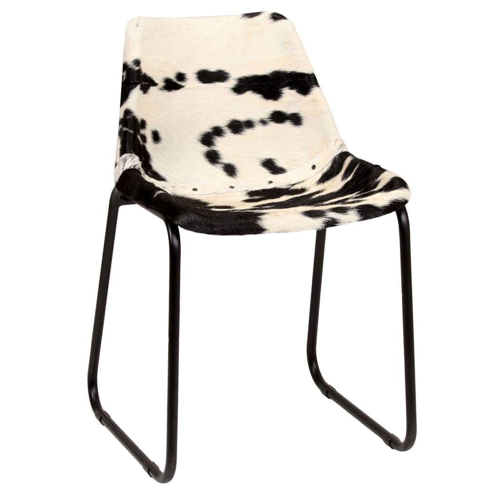 Dining Chair 4 pcs Genuine Goat Leather