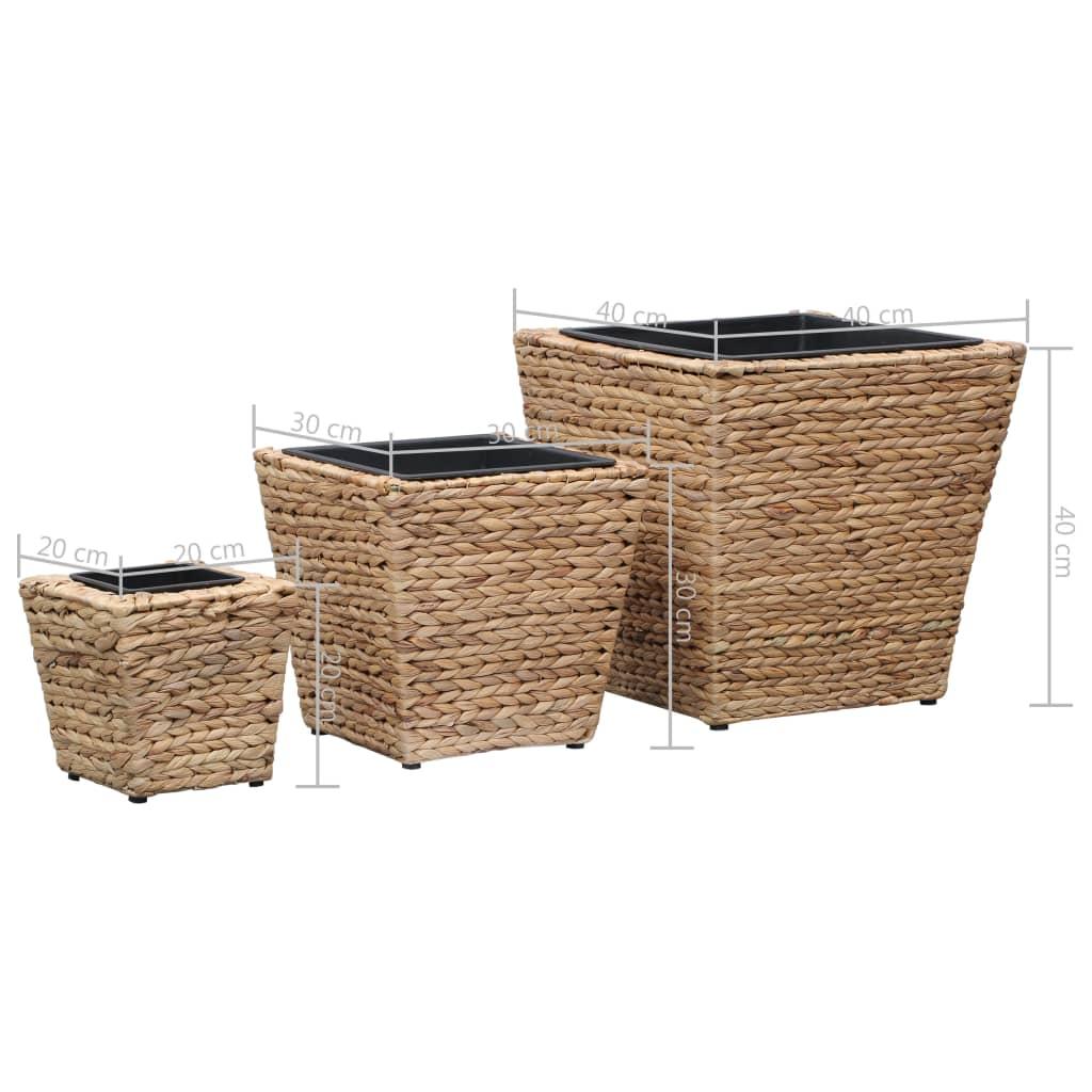Raised Beds 3 pcs Water Hyacinth