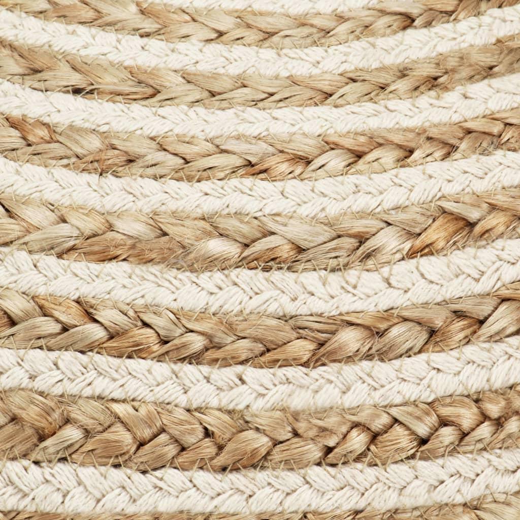 Handmade Pouffe 45x30 cm Jute