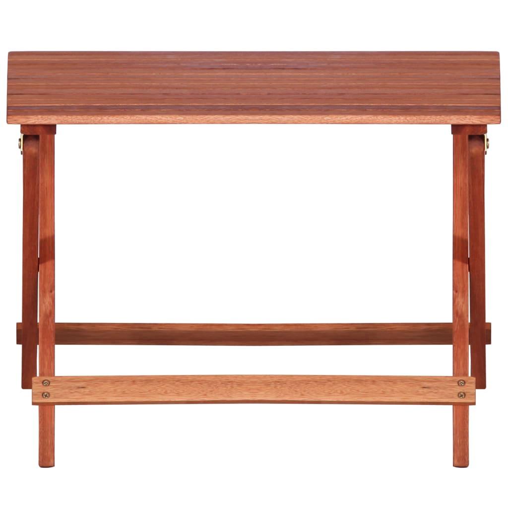 4 Piece Outdoor Dining Set for Children Solid Eucalyptus Wood