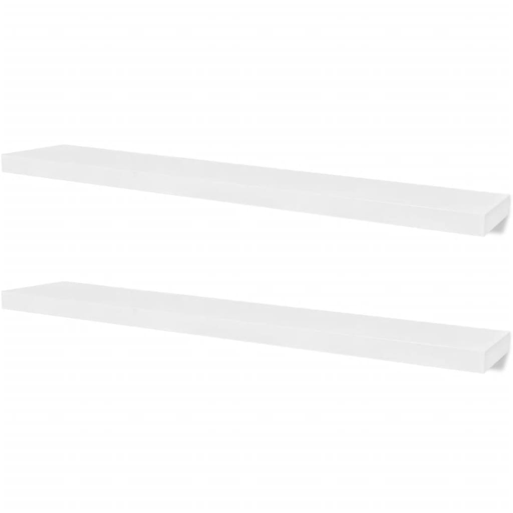 Wall Shelves 4 pcs White 120 cm
