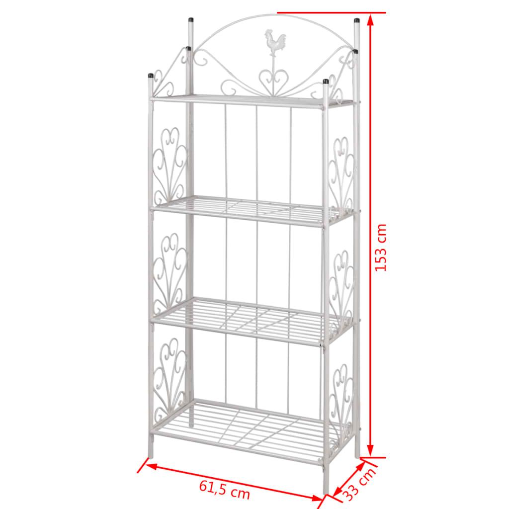 Plant Rack Square White