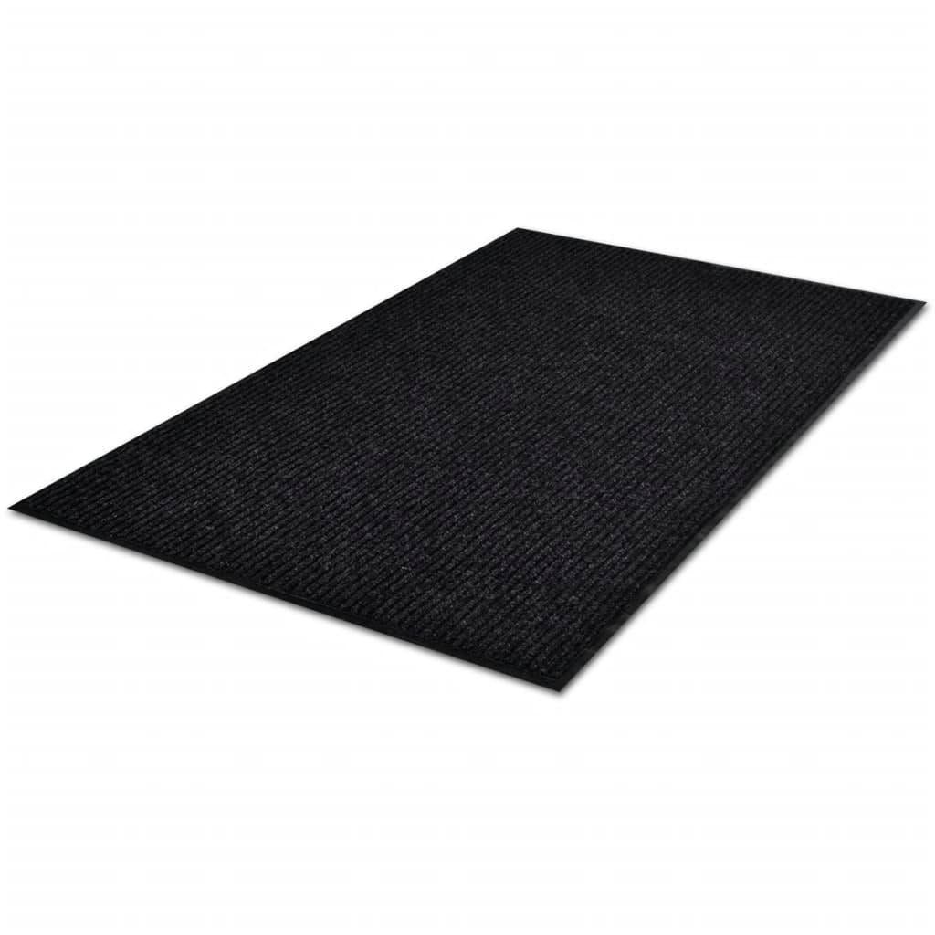Door Mat Black 90 x 150 cm PVC
