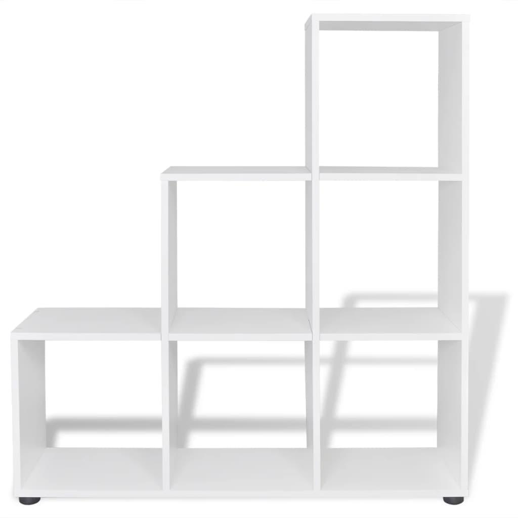 Staircase Bookcase/Display Shelf 107 cm White