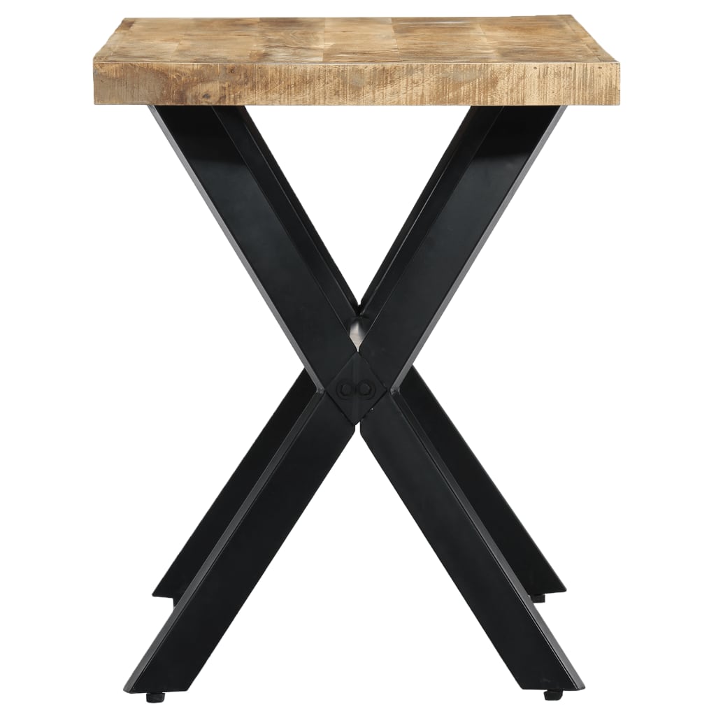 Dining Table 120x60x75 cm Solid Rough Mango Wood