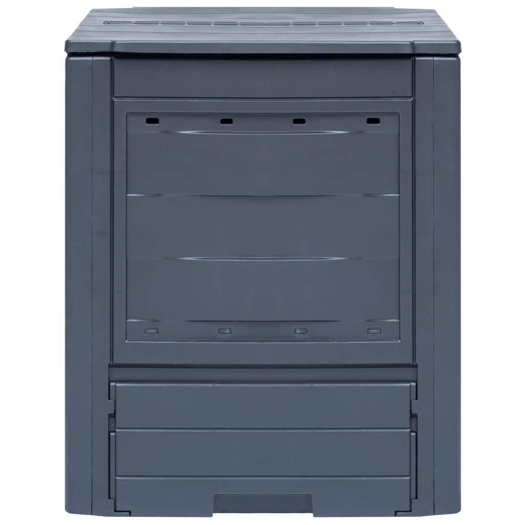 Garden Composter Grey 60x60x73 cm 260 L