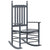 Rocking Chair with Curved Seat Grey Poplar Wood