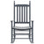 Rocking Chair with Curved Seat Grey Poplar Wood