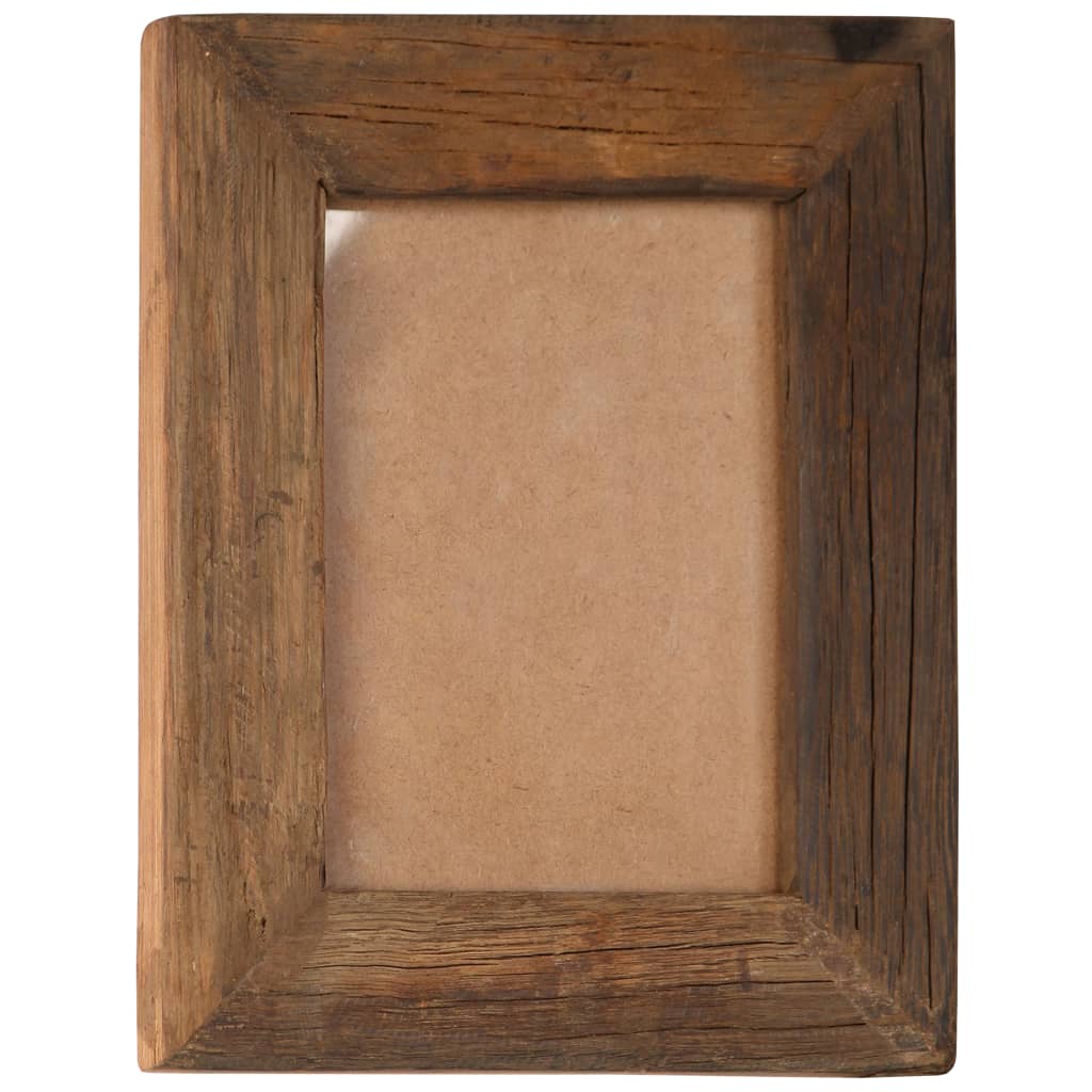 Photo Frames 2 pcs 25x30 cm Solid Reclaimed Wood and Glass