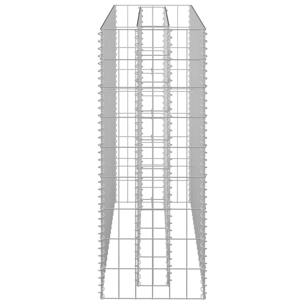 Gabion Raised Bed Galvanised Steel 90x30x90 cm