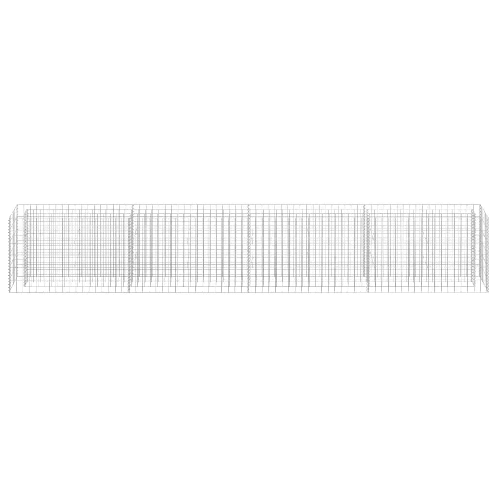 Gabion Raised Bed Galvanised Steel 360x30x60 cm