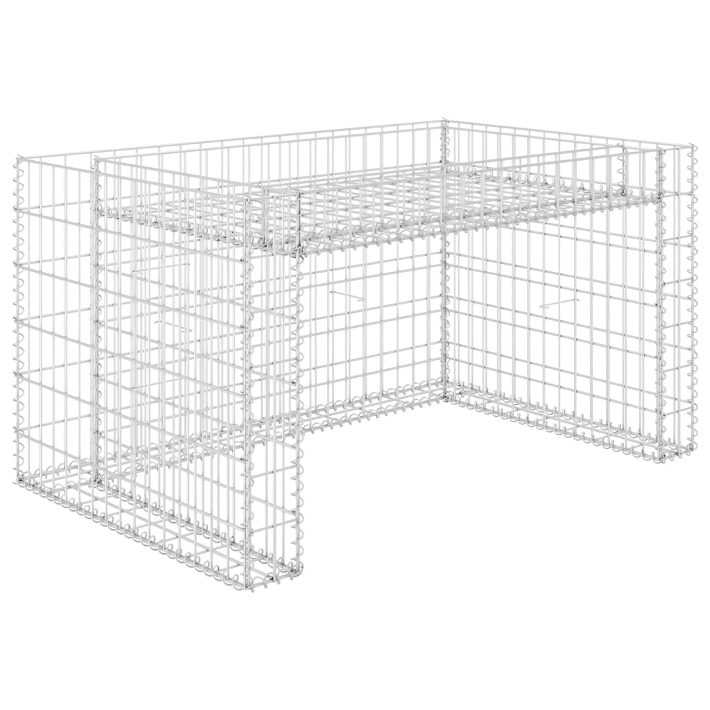 Lawn Mower Garage with Raised Bed 110x80x60 cm Steel Wire