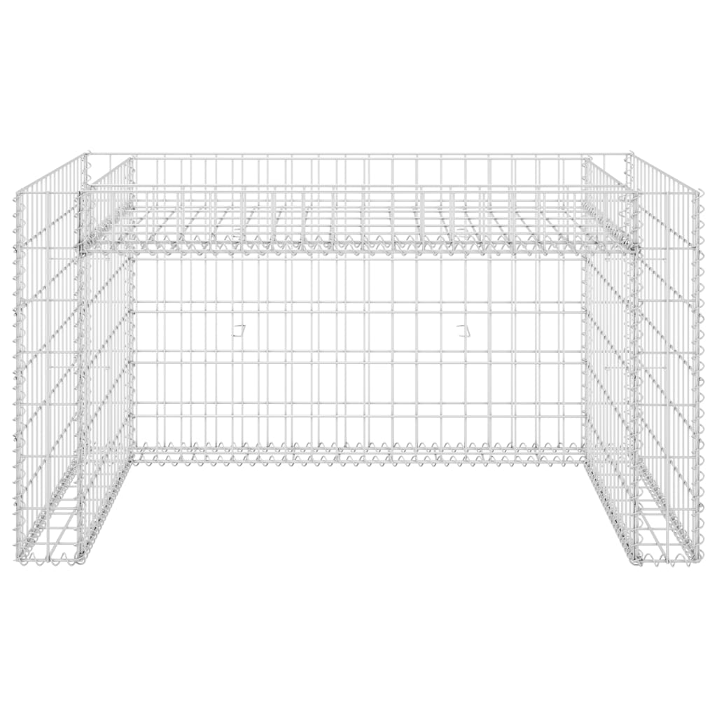 Lawn Mower Garage with Raised Bed 110x80x60 cm Steel Wire