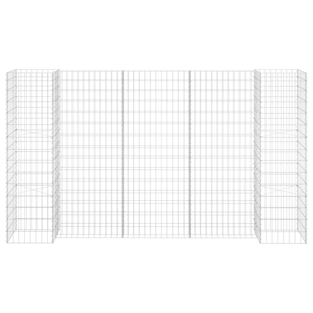 H-Shaped Gabion Planter Steel Wire 260x40x150 cm