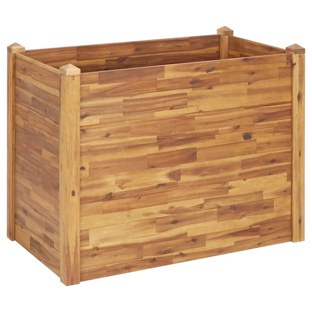 Garden Raised Bed 110x60x84 cm Solid Acacia Wood