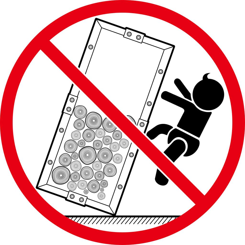 Firewood Rack Black 100x25x100 cm Steel