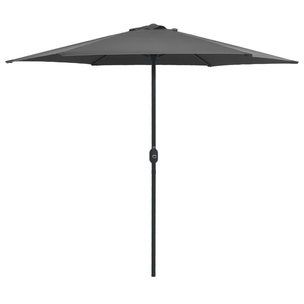 Garden Parasol with Aluminium Pole 270x246 cm Anthracite