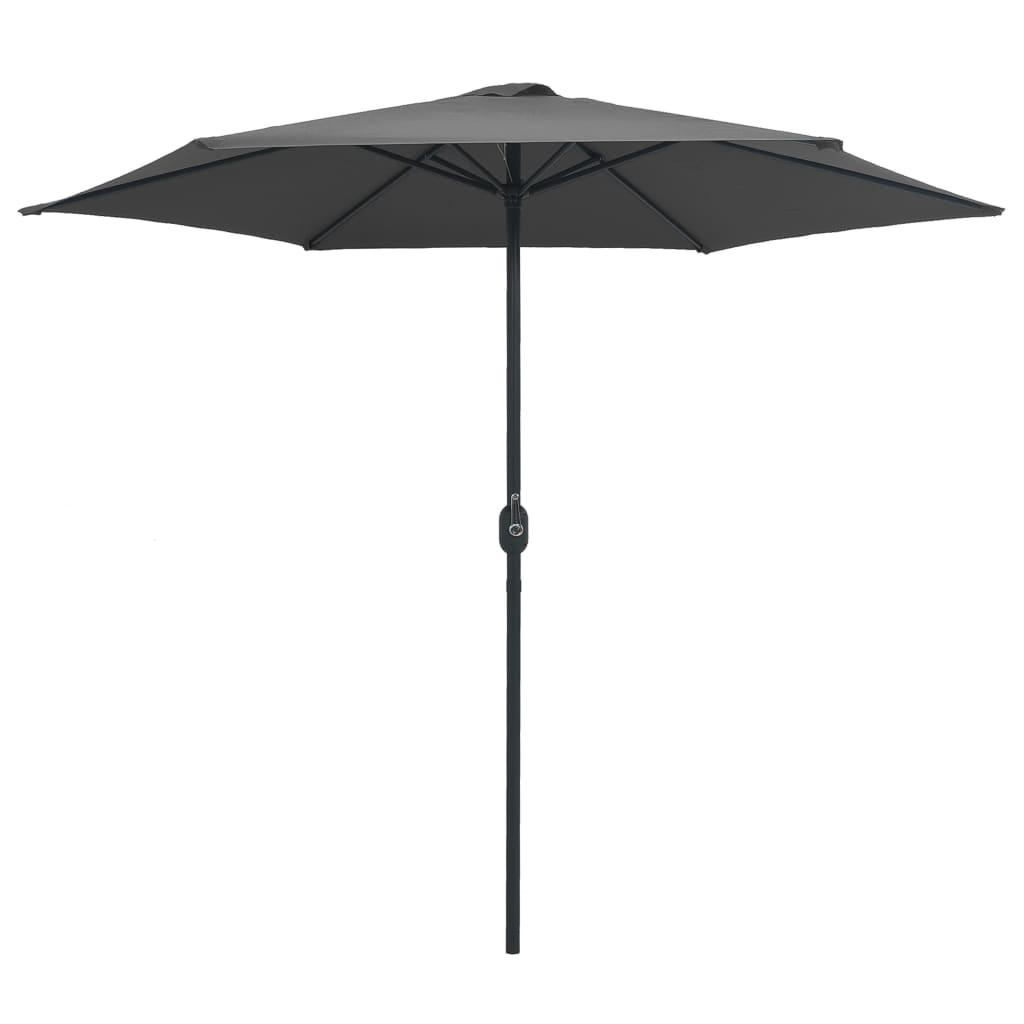 Garden Parasol with Aluminium Pole 270x246 cm Anthracite