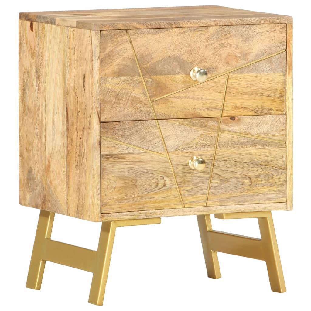 Bedside Cabinet 40x30x50 cm Solid Mango Wood