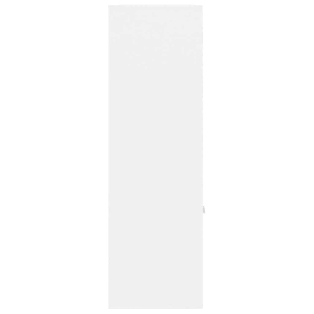 Book Cabinet White 98x30x98 cm Engineered Wood