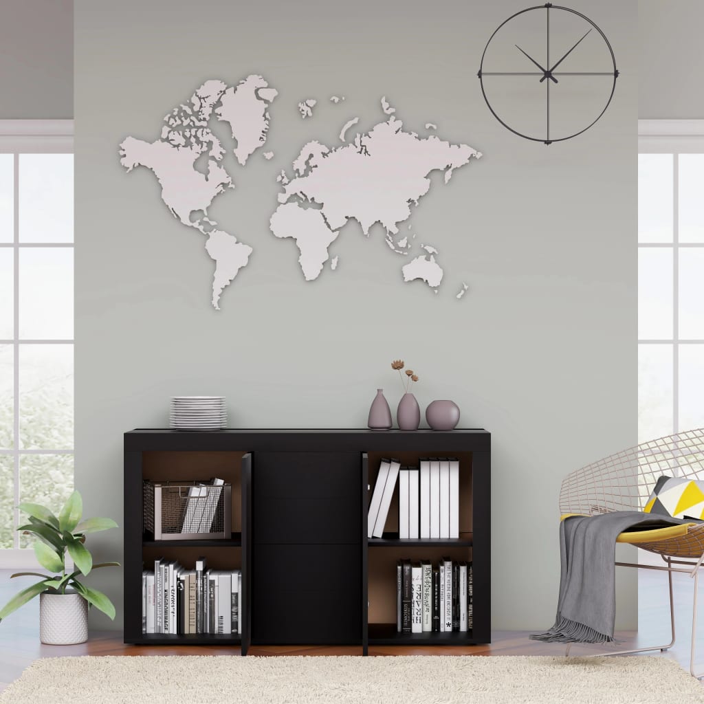 Sideboard Black 120x36x69 cm Engineered Wood