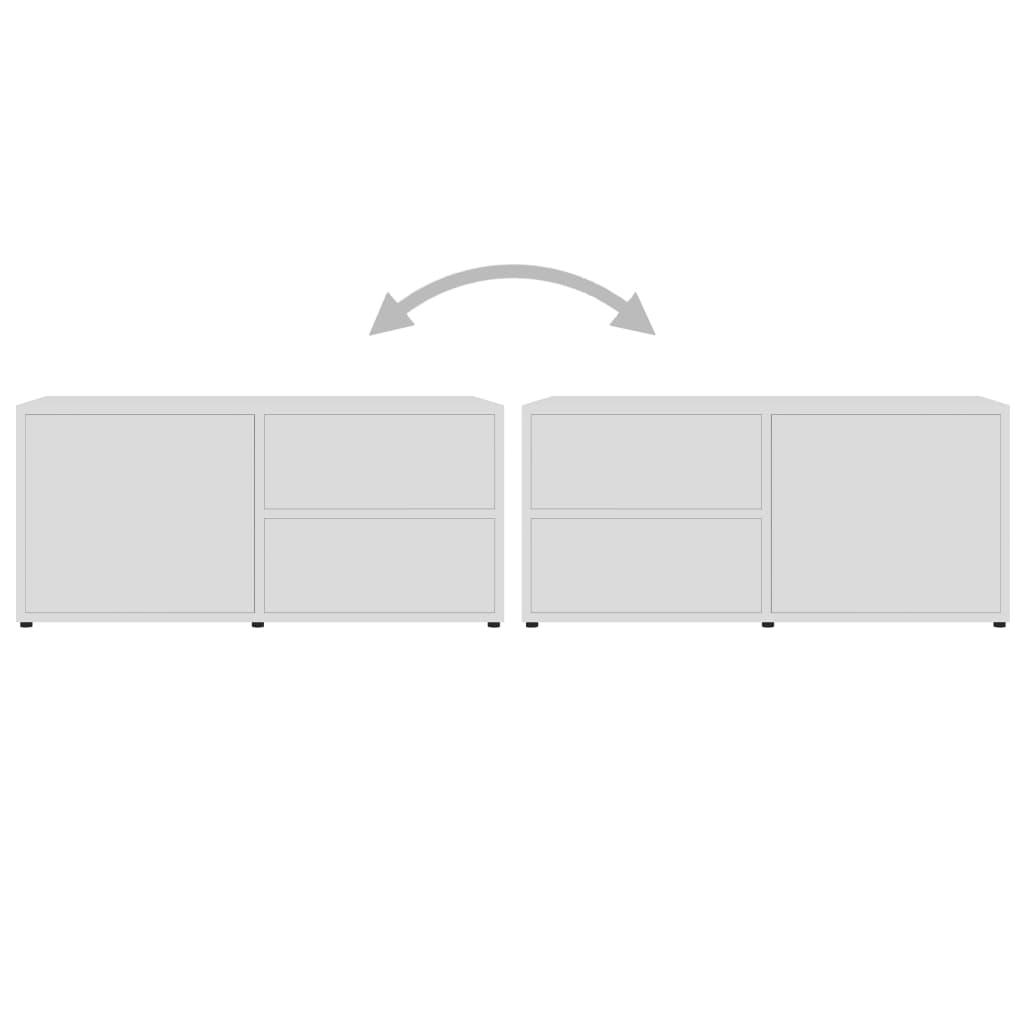 TV Cabinet White 80x34x36 cm Engineered Wood