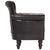 Armchair Black Real Goat Leather