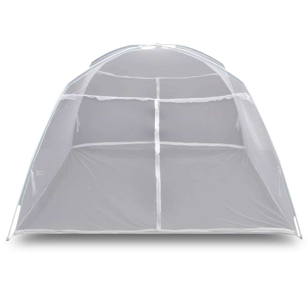 Camping Tent 200x120x130 cm Fiberglass White