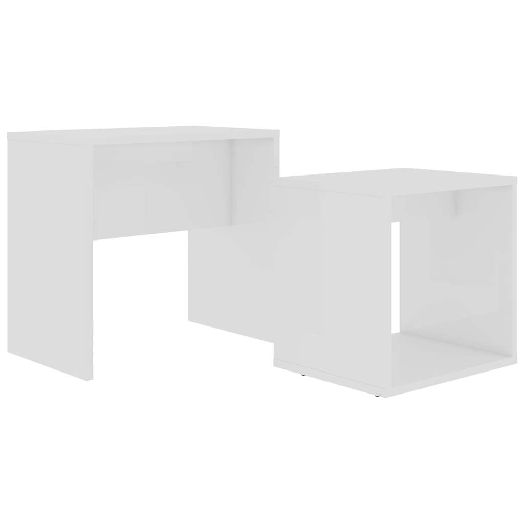 Coffee Table Set White 48x30x45 cm Engineered Wood