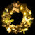 Christmas Wreath with LED Lights Black 60 cm PVC