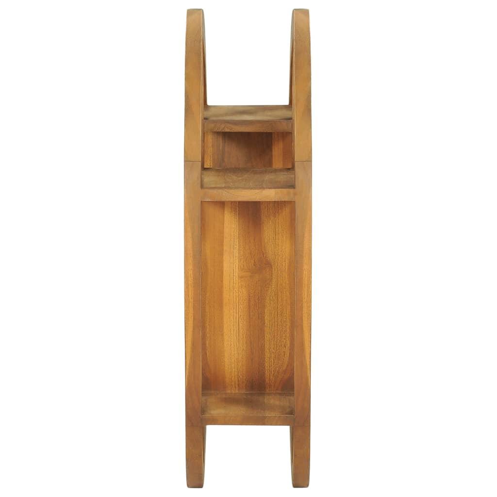 Yin Yang Wall Shelf 60x15x60 cm Solid Wood Teak