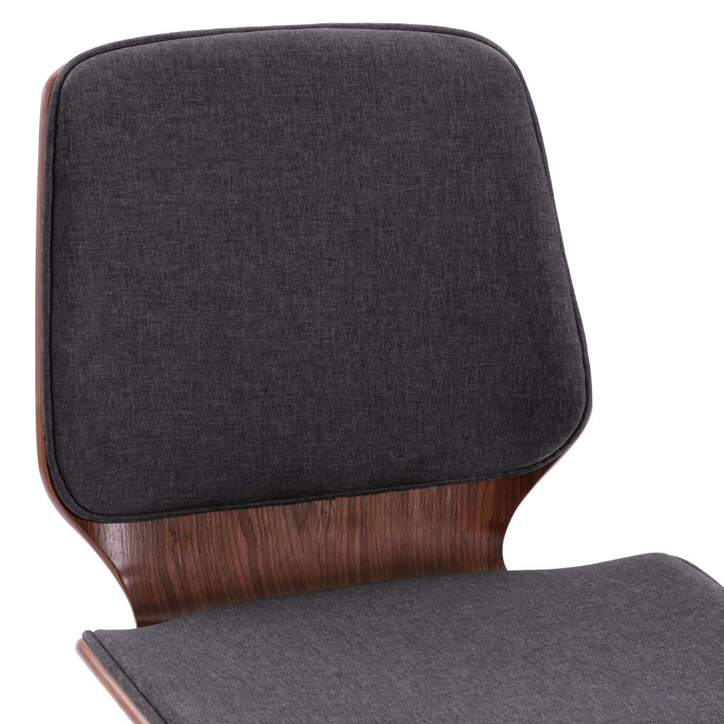 Dining Chairs 4 pcs Grey Fabric