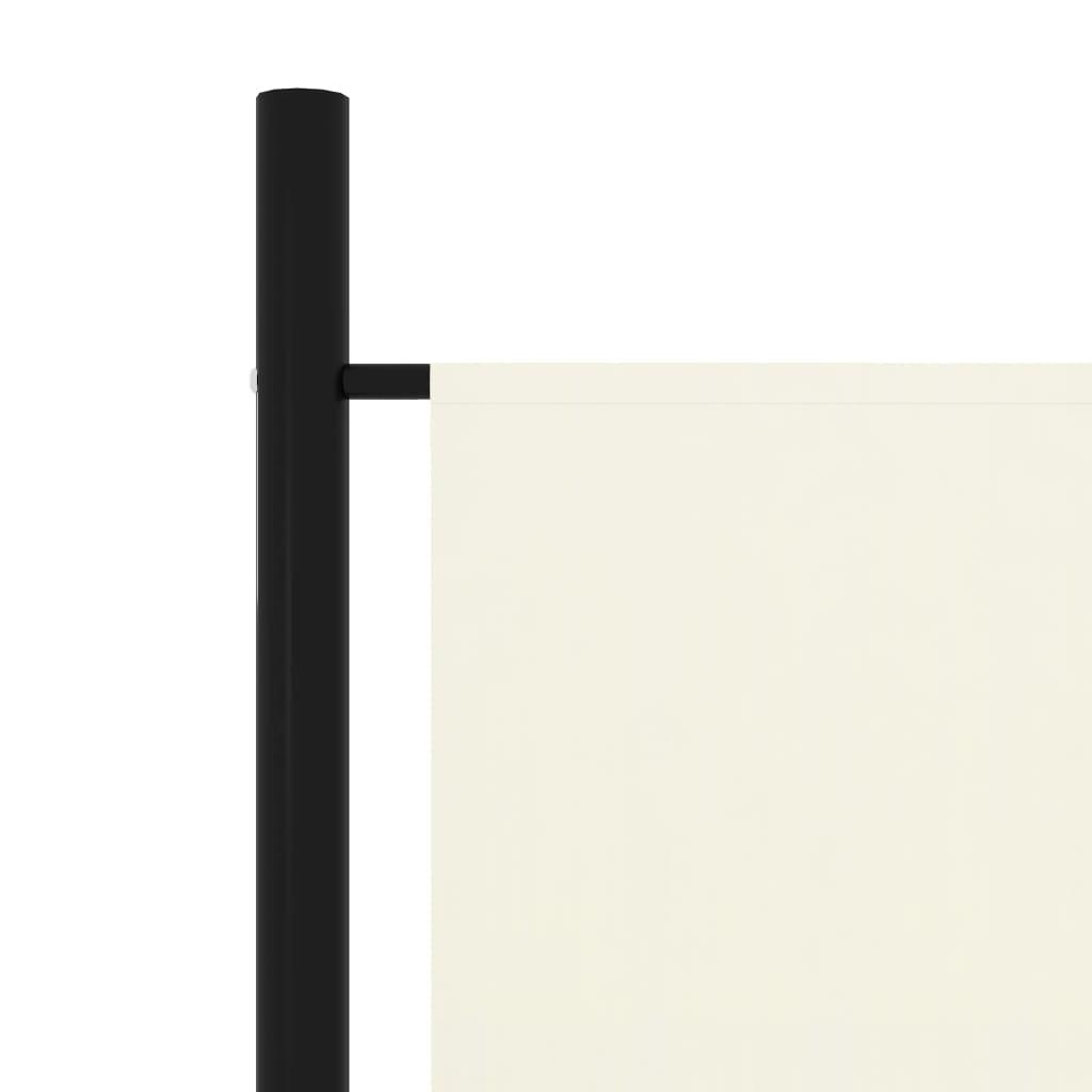 5-Panel Room Divider White 250x180 cm