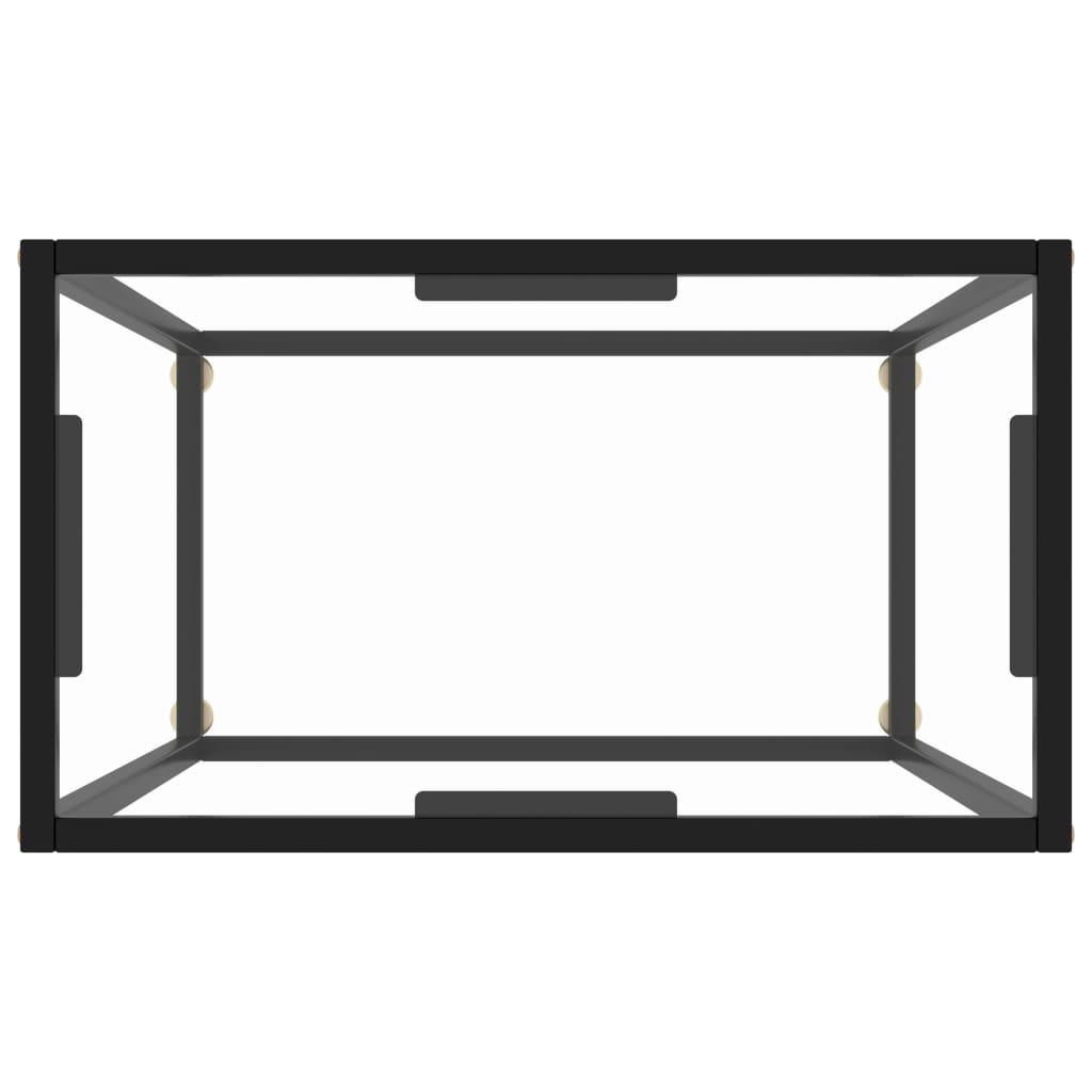 Console Table Transparent 60x35x75 cm Tempered Glass