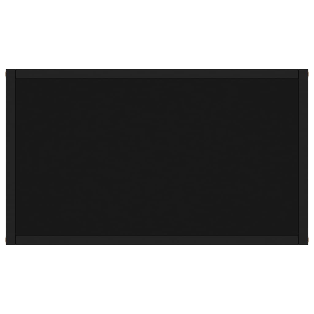 Console Table Black 60x35x75 cm Tempered Glass