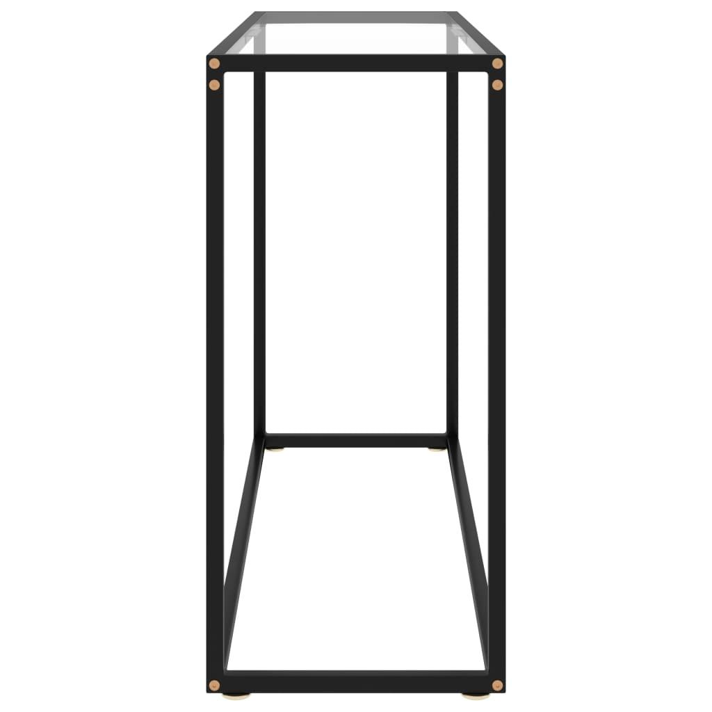 Console Table Transparent 100x35x75 cm Tempered Glass