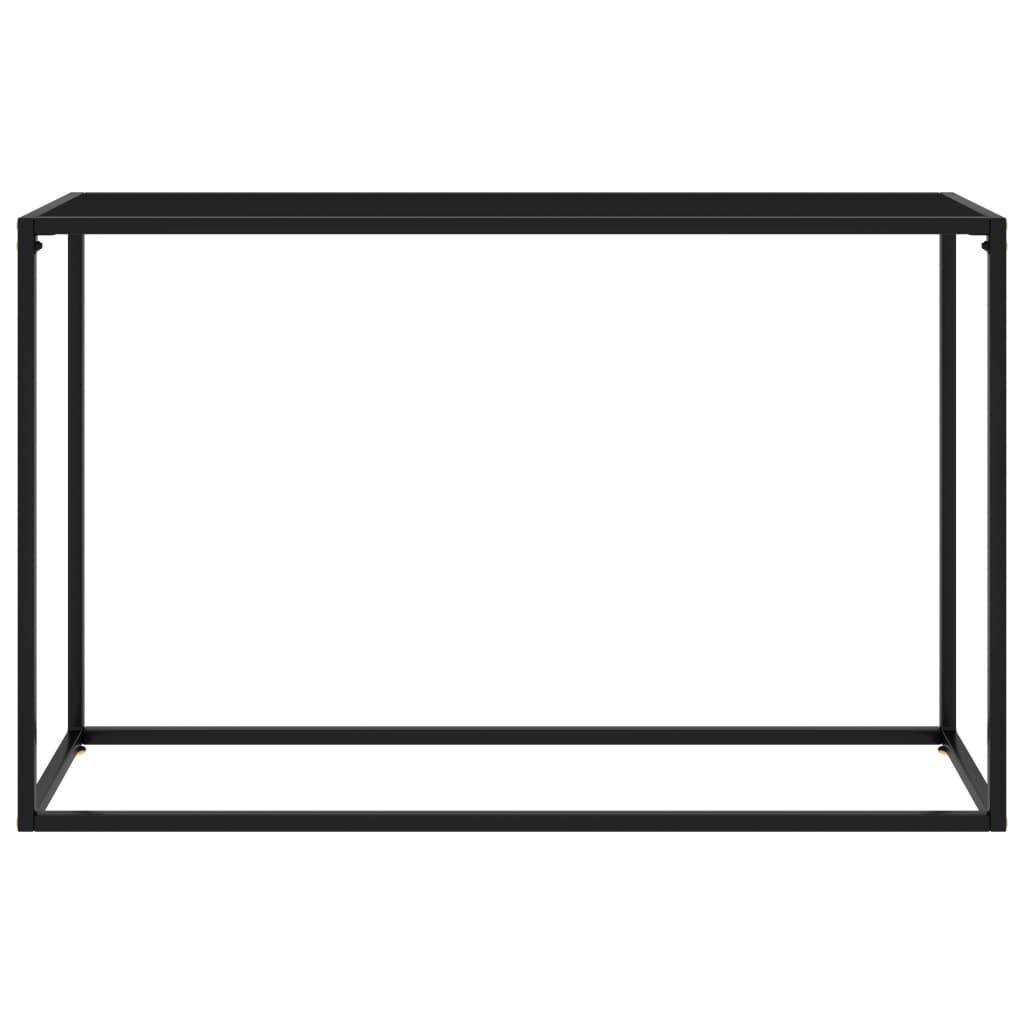Console Table Black 120x35x75 cm Tempered Glass