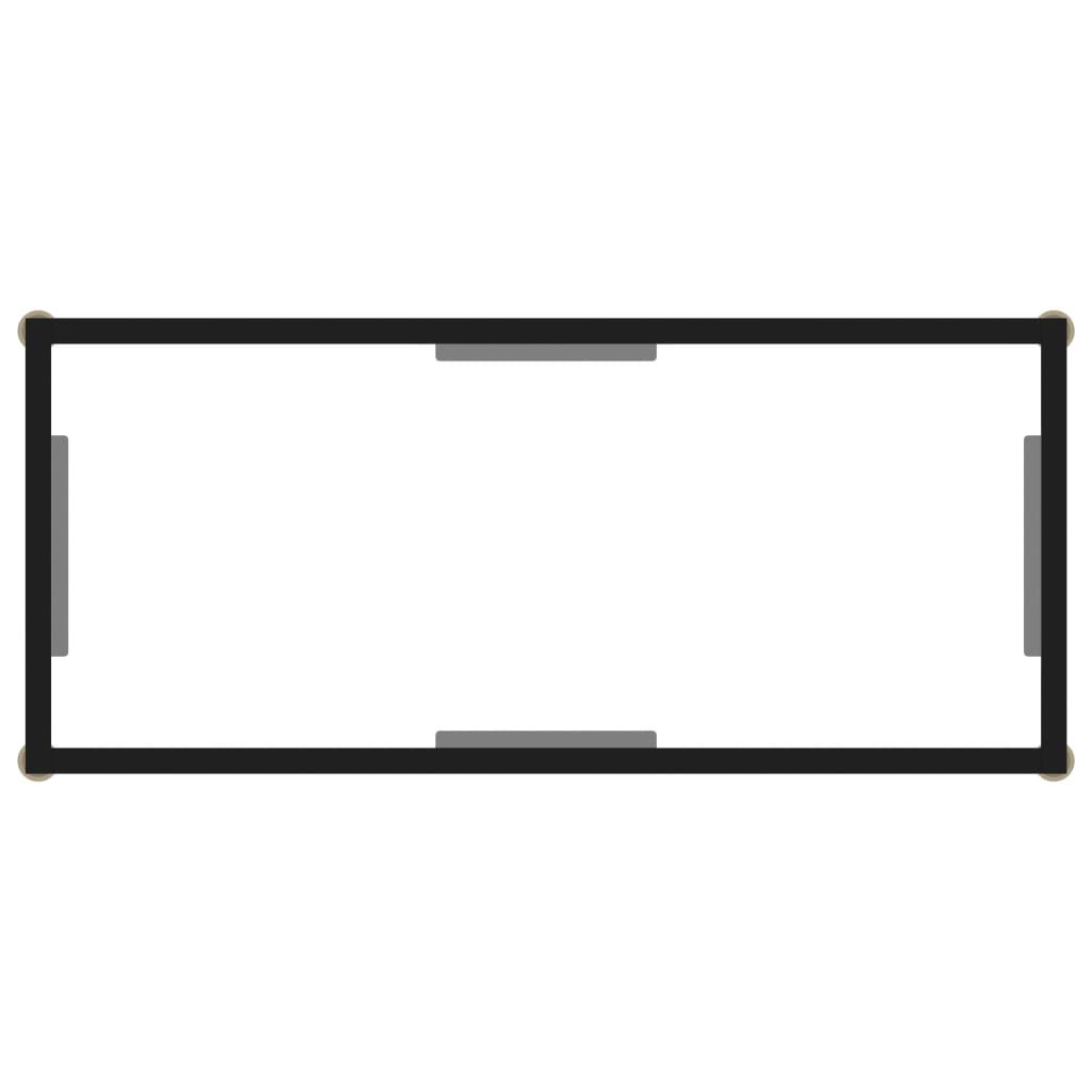 Console Table Transparent 80x35x75 cm Tempered Glass