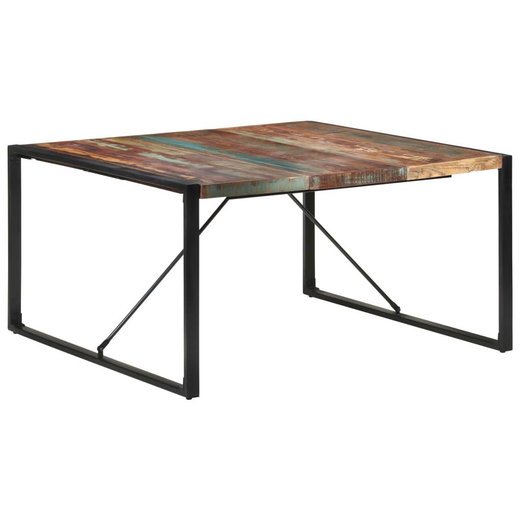 Dining Table 140x140x75 cm Solid Wood Reclaimed
