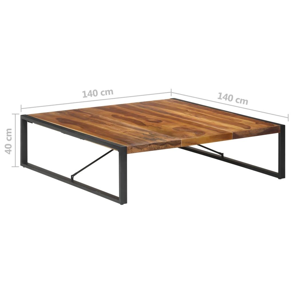 Coffee Table 140x140x40 cm Solid Wood