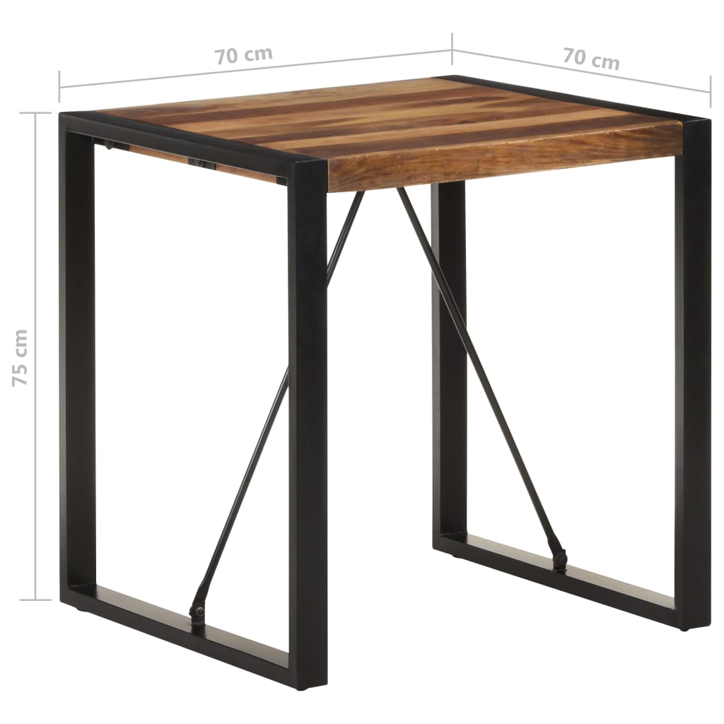 Dining Table 70x70x75 cm Solid Acacia Wood