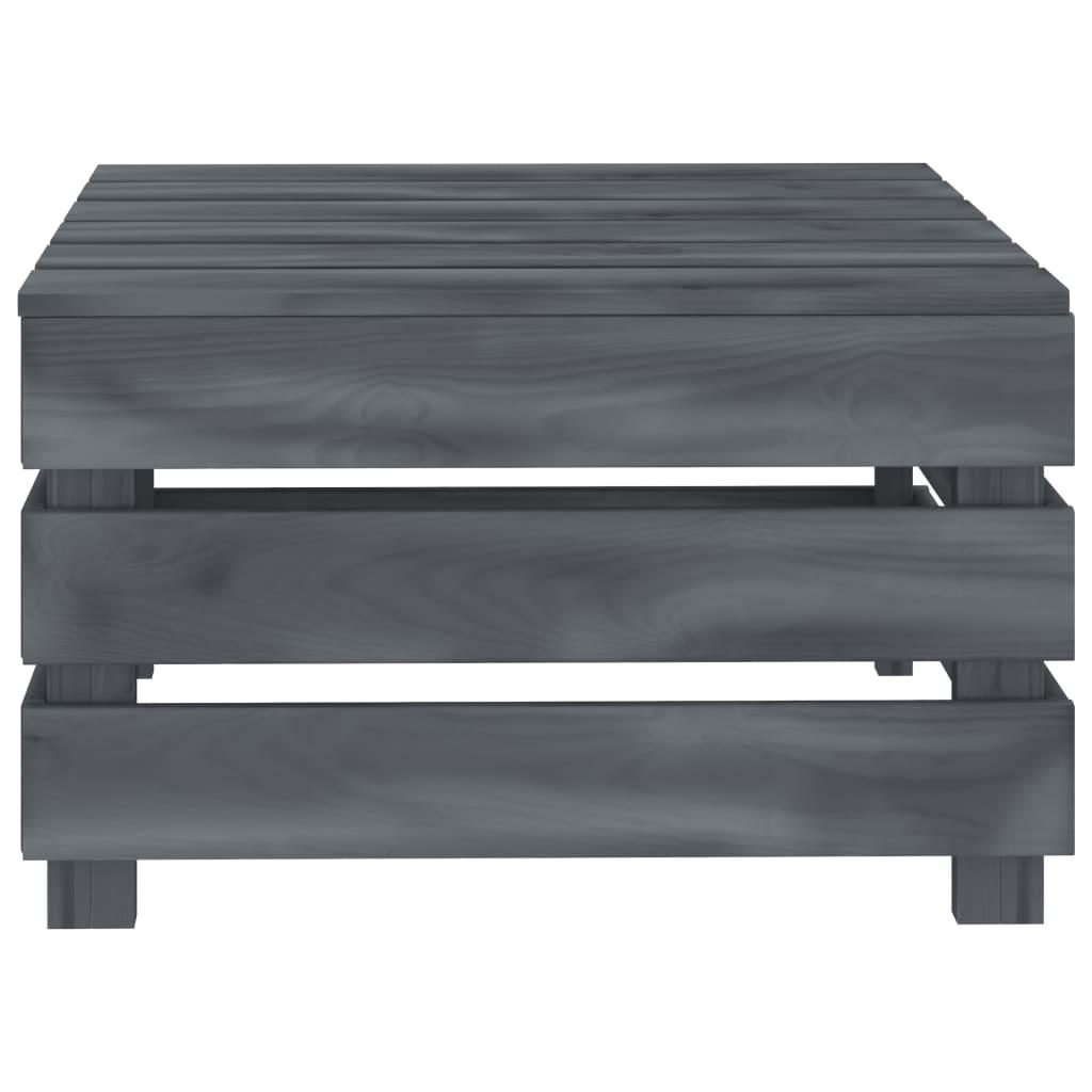 Garden Pallet Table Grey Wood