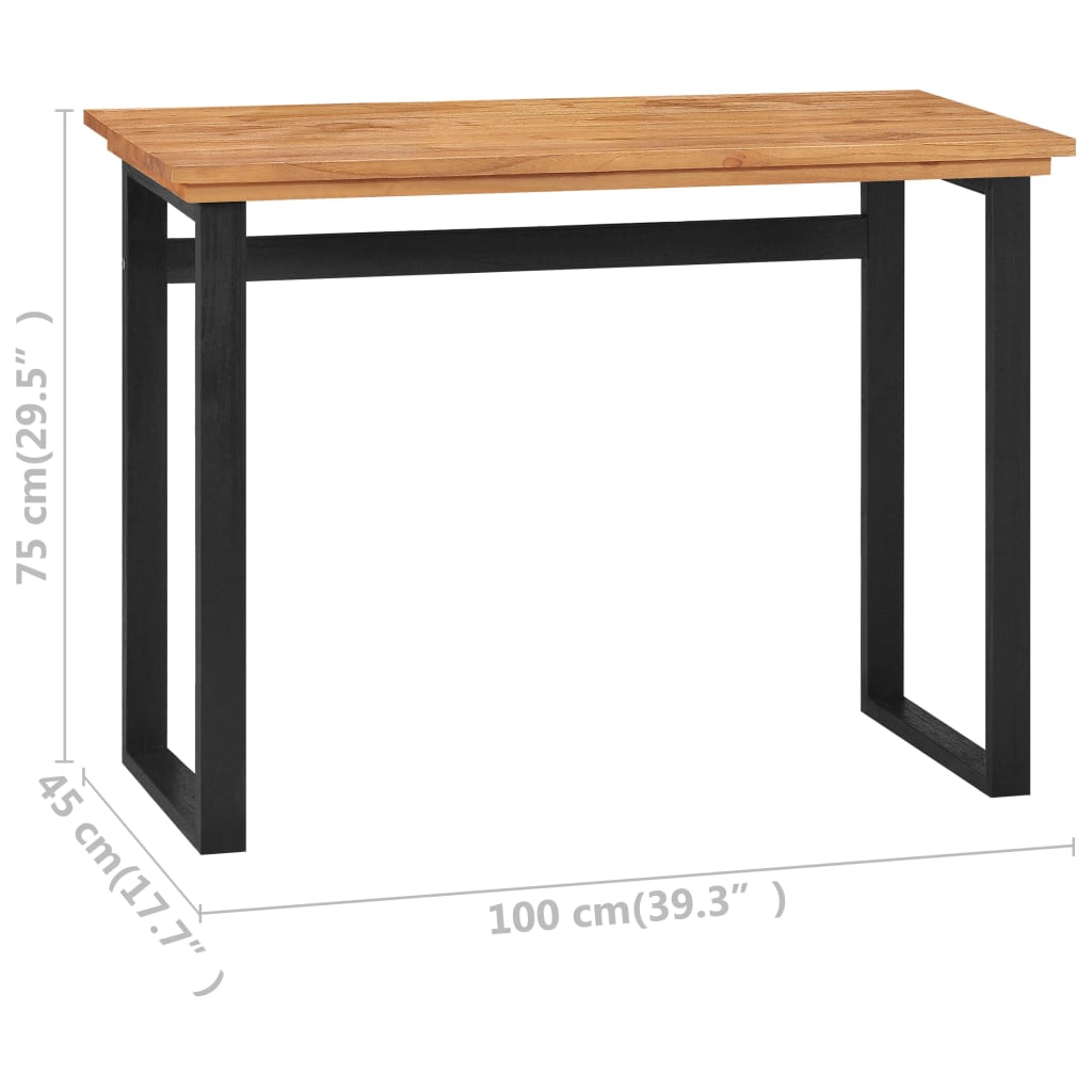 Desk 100x45x75 cm Solid Teak Wood
