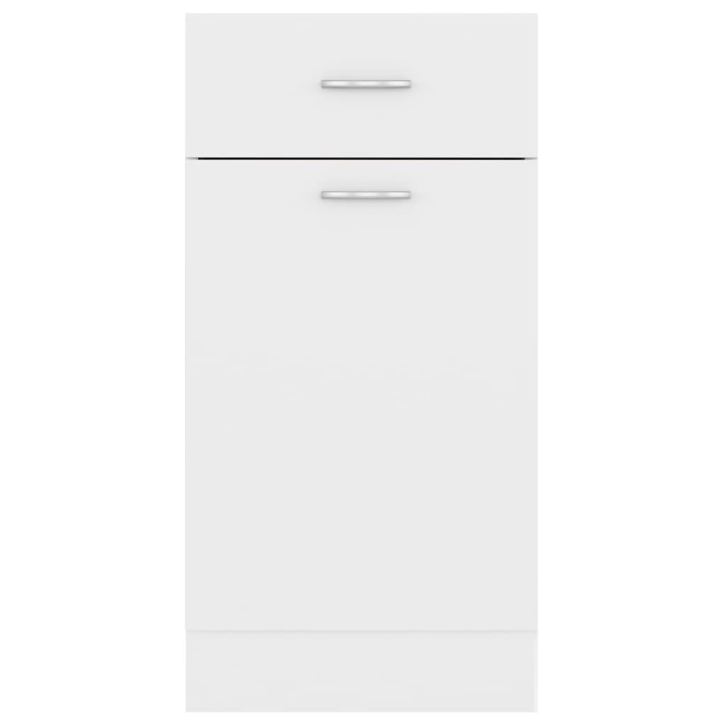 Drawer Bottom Cabinet Lyon White 40x46x81.5 cm Engineered Wood