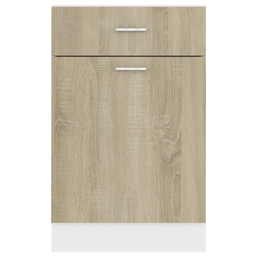 Drawer Bottom Cabinet Lyon Sonoma Oak 50x46x81.5 cm Engineered Wood