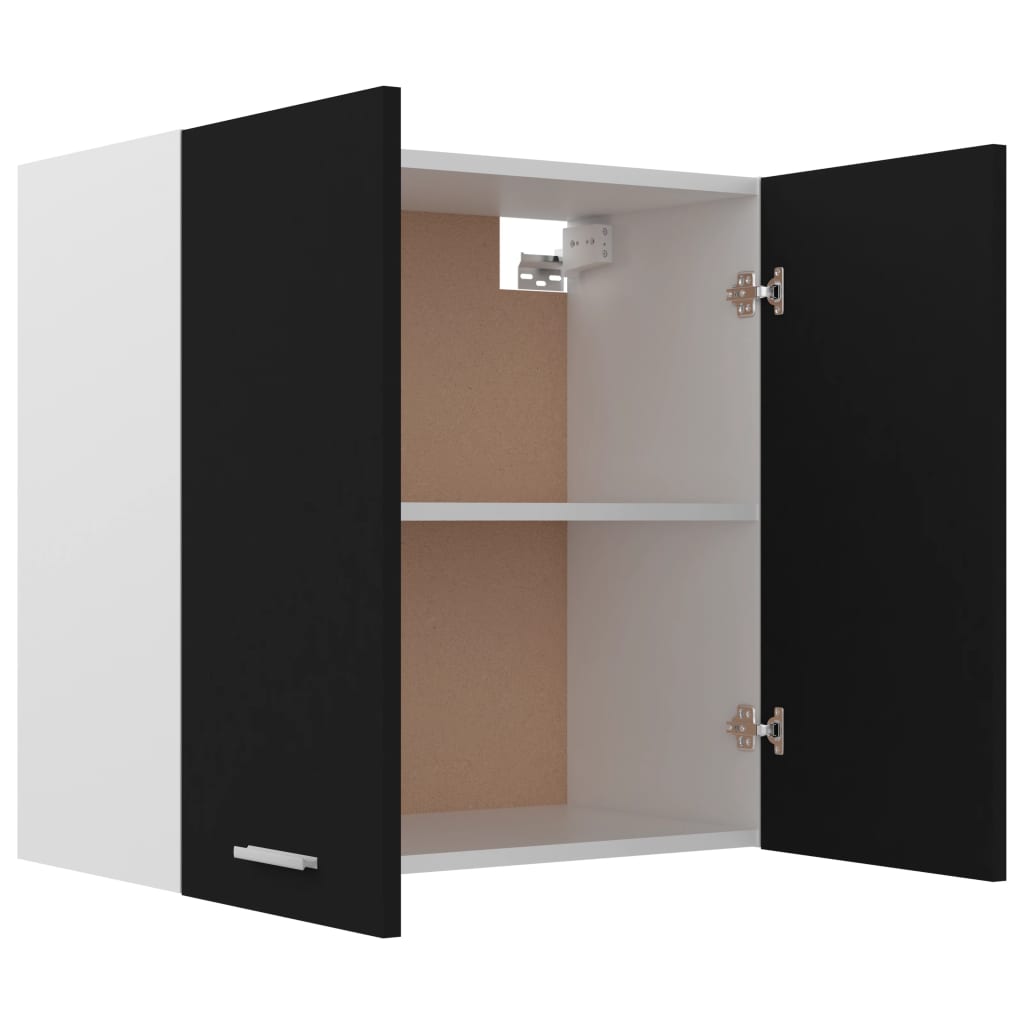 Hanging Cabinet Black 60x31x60 cm Engineered Wood
