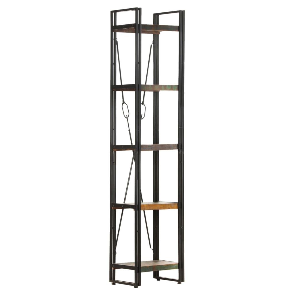 5-Tier Bookcase 40x30x180 cm Solid Reclaimed Wood